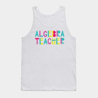 Algebra Teacher Gift Idea Cute Back to School Tank Top